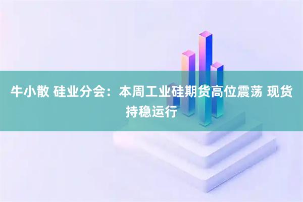 牛小散 硅业分会：本周工业硅期货高位震荡 现货持稳运行